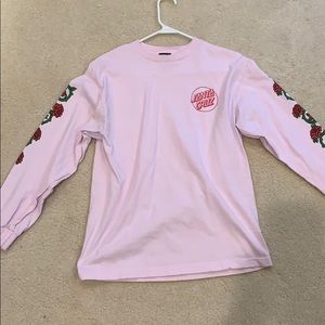 Pink/White Santa Cruz Longsleeve Small